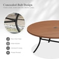 thumbnail image 2 of Vicllax 9-Pcs Round Outdoor Patio Dining Set Table and Chair Modern Style Metal for Deck Garden, 2 of 7
