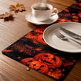 thumbnail image 5 of OutmaxHome Halloween Pumpkin Pattern Table Runner, 13.8x72.8 Inch Holiday Theme Decorative Table Runner, for Holiday Party, Dining Table, Kitchen, Farmhouse, 5 of 7