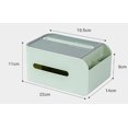 thumbnail image 5 of Caja de servilletas de papel verde para restaurante, servilletas de papel de plástico para cocina con control remoto multifunción, cartón cuadrado JM, 5 of 5