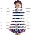 thumbnail image 3 of TIREOW Girls Lapel Sleeveless Denim Dress Summer Flower Printed Sundress Cute Dresses Princess Dresses Party Dresses, 3 of 5