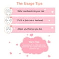 thumbnail image 4 of 6 Pcs Spa Headband, Bow Hair Band, Soft Coral Fleece Makeup Headband, Makeup Headband for Face Washing Shower Skin Care Yoga, 4 of 6