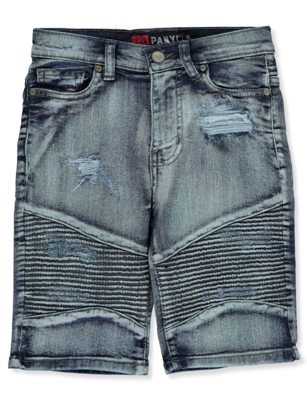 Panyc Boys' Moto Denim Shorts (Little 