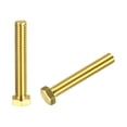 thumbnail image 1 of Unique Bargains Brass Hex Bolts, 3/8-16x2-1/2' 2 Pack Fully Thread Grade 4.8 Machine Screws, 1 of 4
