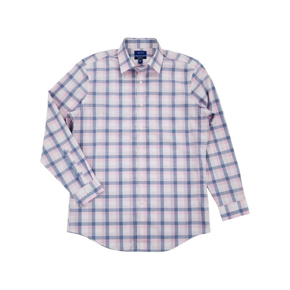 Mens Miami Pink Premier Flex Slim Fit Long Sleeve Dress Shirt Medium 15-15.5