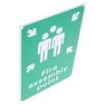 thumbnail image 5 of TABLZONE Aluminum Emergency Sign, Green, Highly Visible, for Office Safety, 2Pcs, 5 of 6