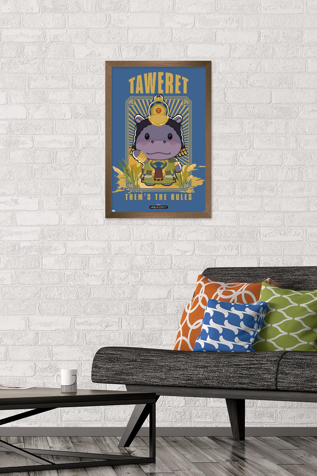 Marvel Moon Knight - Taweret Wall Poster, 14.725" x 22.375" Framed
