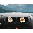 thumbnail image 6 of WIRESTER Car Air Freshener Fragrance Vent Clip Interior Decoration for Cars with Lemon Scented Pad - Pembroke Welsh Corgi Dog Butt Looking Back, 6 of 7