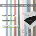 thumbnail image 5 of Stripe Curtains for Kids Room Decor, Striped Vertical Pastel Colorful Rainbow Pattern Window Treatments, Rod Pocket Thermal Insulation Drapes for Bedroom Living Room, 55" W X 39" L, 5 of 8