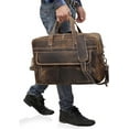 thumbnail image 7 of RUZIOON Full Grain Leather Briefcase For Men Business Travel Fits 17'' Laptop Messenger Bag Office Briefcase Crossbody Travel Bag For Men, 7 of 7
