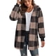 thumbnail image 4 of Camisas de franela a cuadros Augper para mujer, chaqueta informal de manga larga con botones, blusas estilo boyfriend de otoño con bolsillos, 4 of 7