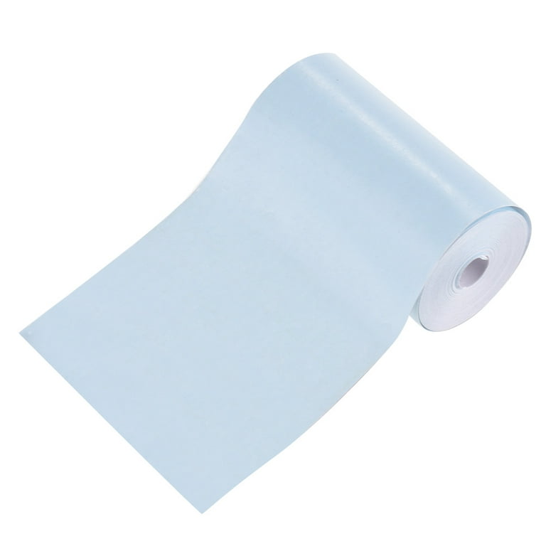 Color Thermal Paper Roll, Bill Receipt Photo Paper Clear Printing 2.17 *  1.18in for PeriPage A6 Pocket Thermal Printer, 3 Rolls (Blue) 