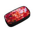 thumbnail image 2 of Uemuo Autumn Maple Leaves Printed Pencil Pen Case, Portable Pencil Pouch with Zipper, Compact Stationery Bag Makeup Bag, Pencil Bag for Home Office, 2 of 9
