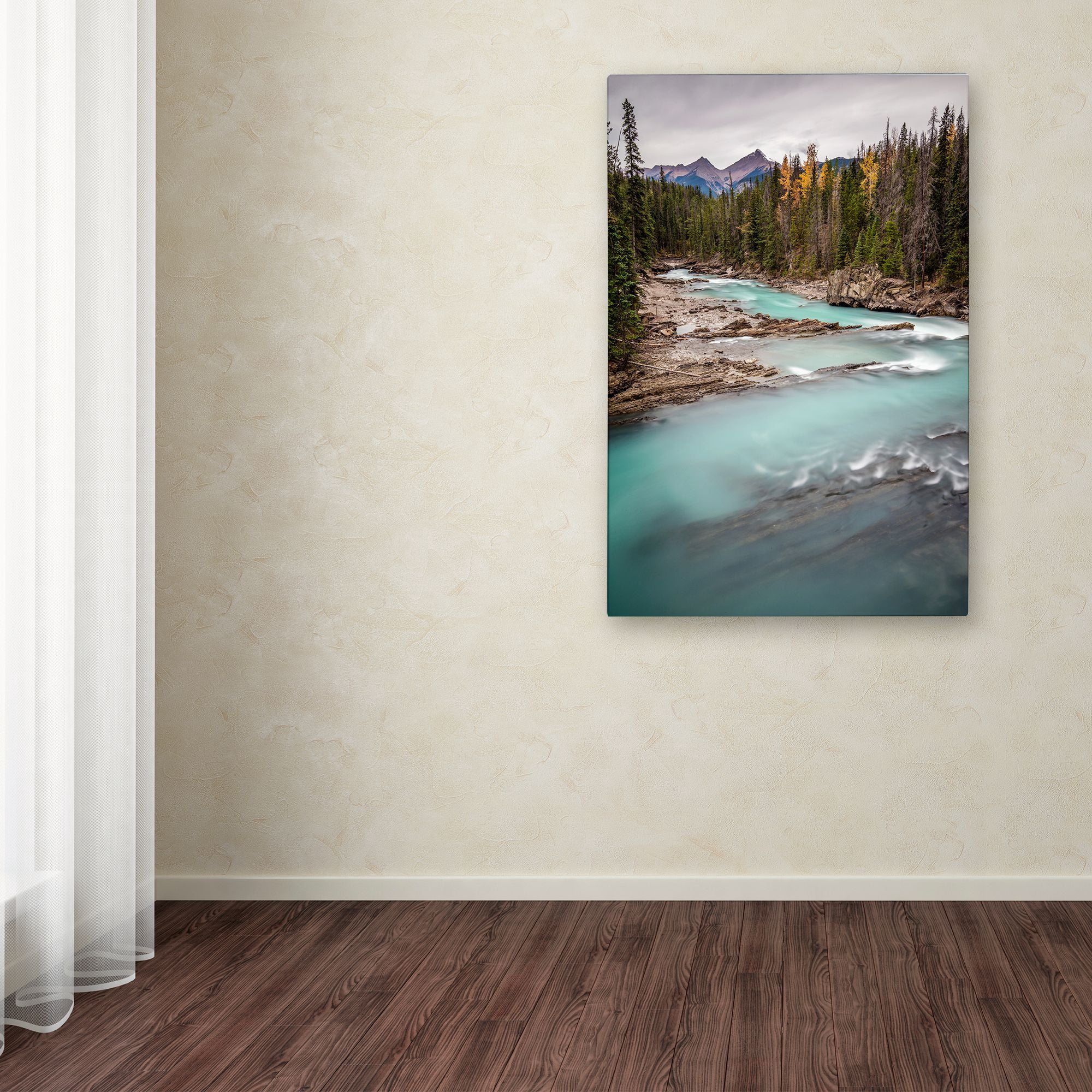 Trademark Fine Art 'Kicking Horse River' Canvas Art by Pierre Leclerc