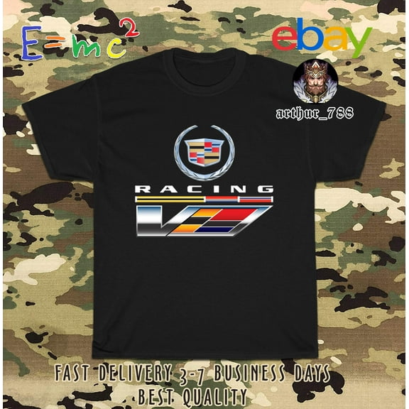 New Shirt Cadillac Racing 2024 Logo Men's T-Shirt American Size Tee T-Shirt