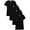 Black, variant on Women's 4-Pack Scoop Neck T-Shirt Base Layer
