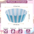 thumbnail image 2 of 100 Count Cupcake Liners Blue Stripe Cupcake Cups Standard Size Muffins Liners Papers Baking Cups Wrappers, 2 of 6