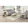 thumbnail image 5 of Convenience Concepts SoHo Glass Coffee Table with Shelf, Weathered White/Glass, 5 of 6