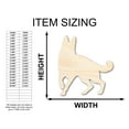 thumbnail image 2 of Unfinished Wood Guard Dog Silhouette 20" / 3/4", 2 of 3