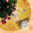 thumbnail image 5 of FMSHPON Easter Tree Skirt Colorful Eggs Bunny Xmas Christmas Tree Skirt Stand Mat for Holiday Party Decoration Indoor Outdoor 36 inches, 5 of 6