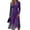 Gray, variant on Summer Dresses Slim Fit Long Sleeve Midi Dress Trendy Casual Lightweight Breathable Office Dress Wine 3XL