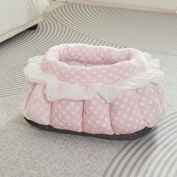 RoamHome Foldable Indoor Dog House Soft Warm Kennel Bed with Cushion for Small Medium Large Dogs and Cats