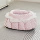 thumbnail image 5 of Saco de dormir de tela textil, colchón de aire, caseta para perros, cama plegable suave para interior, caseta cálida para gatos, cueva para cachorros con cojín para perros pequeños, medianos y grandes, 5 of 6