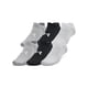 thumbnail image 4 of Pack de 6 calcetines Under Armour Essential No Show, unisex, negros, XL, 4 of 4