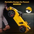 thumbnail image 6 of Porsche 718 12V Power Kids Ride on Car with Remote Control, Kids Electric Car to Drive, Toddler Car with Bluetooth/MP3/Lights, Gift for Boys Girls Aged 3-5, Yellow, 6 of 9