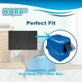 thumbnail image 3 of HQRP 6-Pack Activated Carbon Cat Litter Box Filters Compatible with Van Ness Cat Litter Box, Odor Reducing Charcoal Filters, 3 of 9