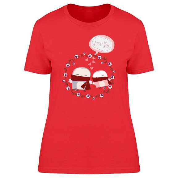 Love You Owls With Scarfs Tee Women's -Image by Shutterstock