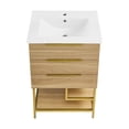 thumbnail image 2 of Carre 24" Bathroom Vanity in Oak, 2 of 14
