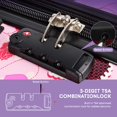 thumbnail image 5 of 3 Piece Hardside Luggage Set PC Lightweight Expandable Suitcase with Spinner Wheels TSA Lock, 20"/24"/28", Pink, 0028#11, 5 of 9