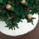 thumbnail image 1 of Falda para árbol de Navidad Mr. Pen de 122 cm de piel sintética blanca, 1 of 9