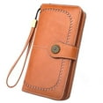 thumbnail image 1 of Coofit Portefeuille Femme Rétro Portefeuille Pochette Portefeuille avec Design Creux, 1 of 5
