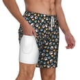 thumbnail image 2 of Balery Paw Animal Mens Swim Trunks Swim Shorts for Men Quick Dry Inseam Beach Shorts with Compression Liner Pocket-X-Large, 2 of 9
