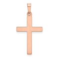 thumbnail image 4 of FJC Finejewelers 14 kt Rose Gold with Rhodium Hollow Cross Charm 31 mm x 16 mm, 4 of 6