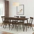 thumbnail image 5 of Plank+Beam 72" Mid Century Modern Dining Table, Solid Wood Kitchen & Dining Room Table for 6, Walnut, 5 of 8