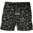 thumbnail image 1 of 2024 Été Short Homme Formule Mathématique Imprimée 3D Maillot de Bain Décontracté Séchage Rapide Élastique Short de Plage Homme, 1 of 5