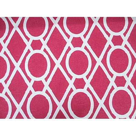 Robert Allen Fabric Upholstery Drapery Lattice Bamboo Raspberry EE22