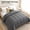 Gray, variant on Gray Down Alternative Comforter, 450g filling, 100% Polyester Ultra Soft Satin Brushed Duvet Insert, Hypoallergenic Box Stitched Bed Comforter for All Season, Machine Washable