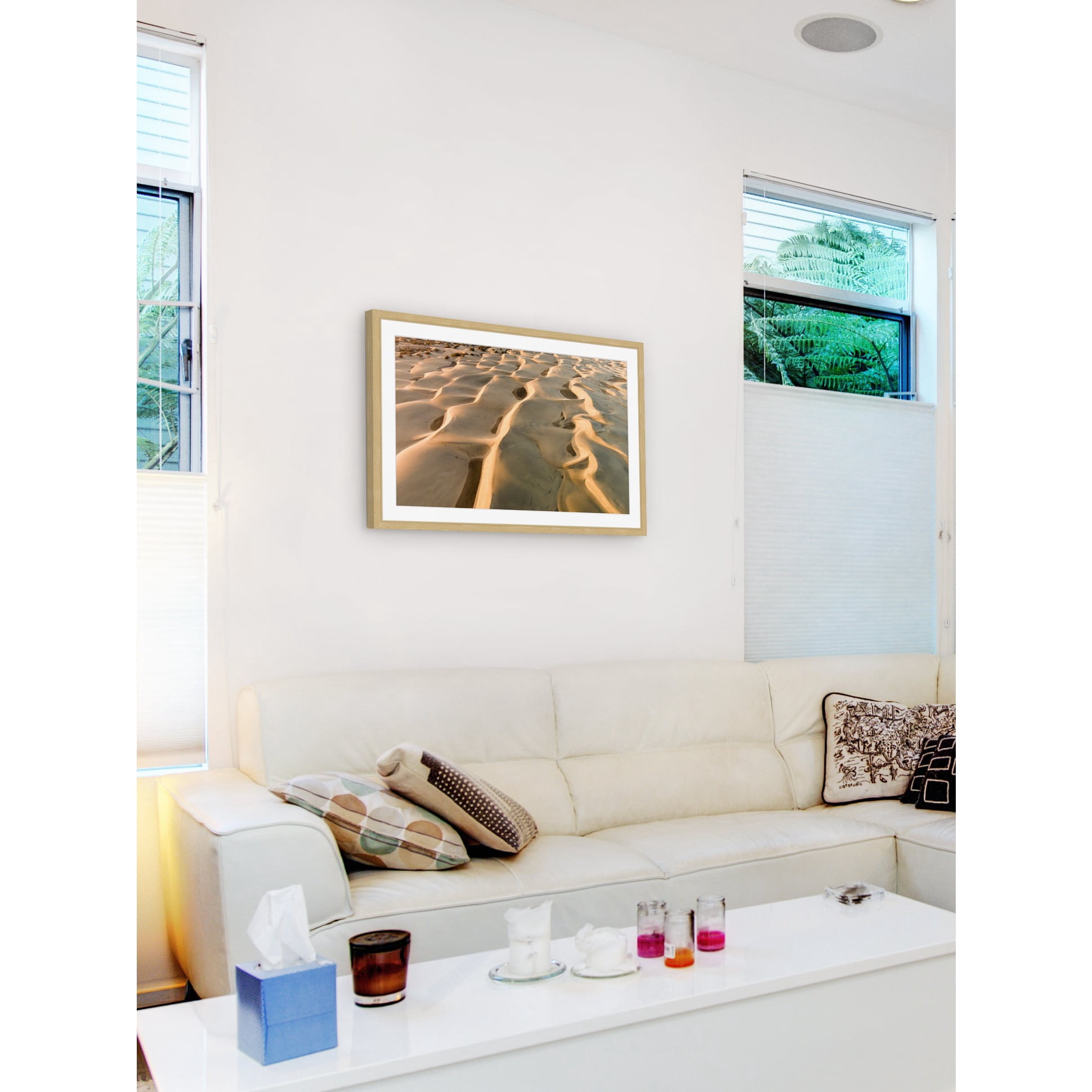 Marmont Hill "Sand Ripples" by Karolis Janulis Framed Painting Art Print