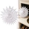 thumbnail image 3 of 2Pc Christmas 3D Honeycomb Paper Ornaments, Hanging Paper Decorations, Foldable Paper Snowflake Hanging Decor, Winter Holiday Ceiling Hangings, Xmas Paper Craft Party Supplies, 3 of 5