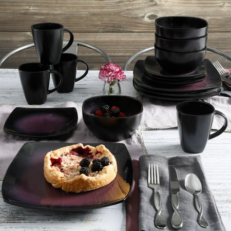 Gibson Home Soho Lounge Square Stoneware 16-piece Dinnerware Set ... Gibson Home Soho Lounge Square Stoneware 16-piece Dinnerware Set ...