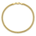 thumbnail image 4 of 14K Yellow Gold Rope Chain Necklace 3.0 mm Wide Diamond-Cut Double 8 inch 3, 4 of 6
