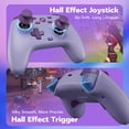 thumbnail image 3 of CHENGDAO Controller for Switch/Switch 2/PC, Hall Effect Joystick & Trigger, 2 Programmable Back Buttons, Purple, 3 of 7
