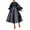 001 Black, variant on Women's Casual Church Dresses Satin Long Sleeve A Line Semi Formal Fit Belt Maxi Long Dresses with Pockets