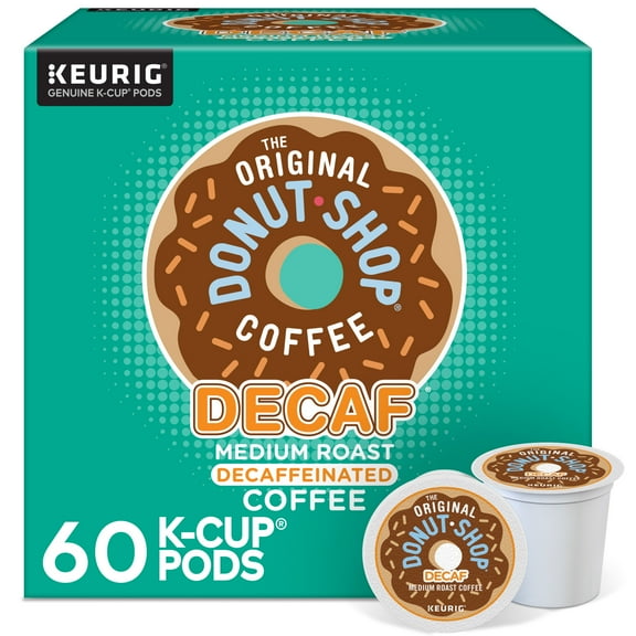 The Original Donut Shop, Decaf Medium Roast K-Cup Coffee Pods, 60 Count
