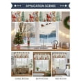 thumbnail image 6 of Christmas Cat Valance Curtain for Windows Winter Snowflake Christmas Tree Poinsettia Curtain Valances Short Window Treatments Panels for Kitchen Bathroom Laundry Room Basement 54 x 18 Inch, 6 of 7