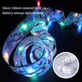 thumbnail image 4 of Christmas Ribbon Fairy Lights, 13ft 40 LED Lights Battery Powered Copper Fairy Strings Lights,Ribbon Bows Lights for Weddings New Year Christmas Tree Decorations, 4 of 6