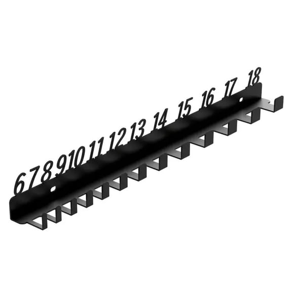 Metal Wall Mounted Wrench Organizers Storage Rack 6-18,19-32,6-32 (Optional)Numbered Slot Heavy Duty Tool Storage